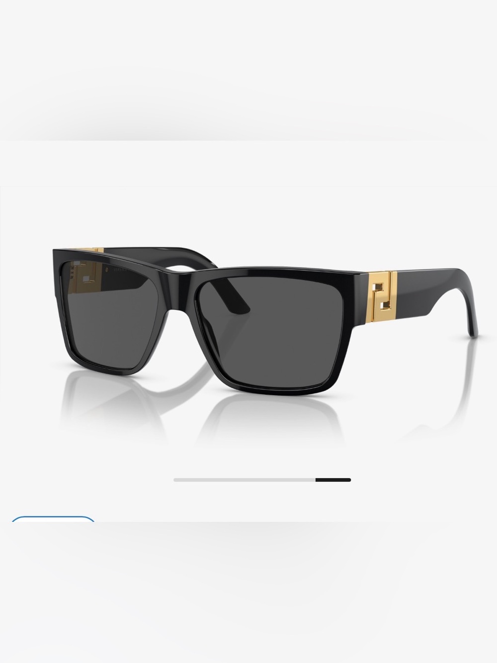 Versace VE4296 Black Oversized Sunglasses GB1/87 + Box & Accessories